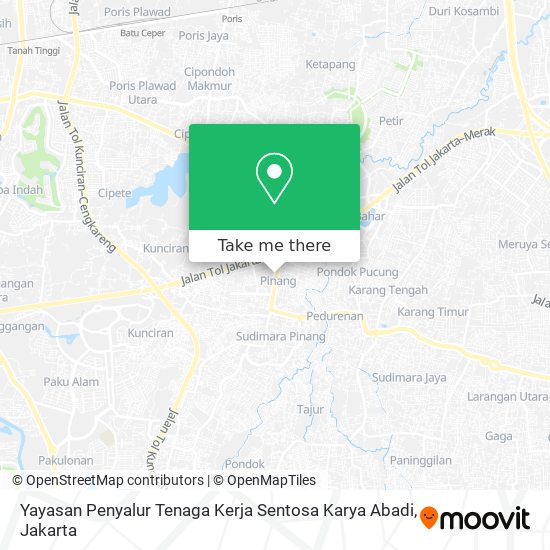 Yayasan Penyalur Tenaga Kerja Sentosa Karya Abadi map