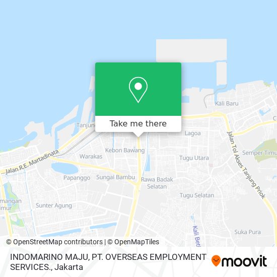 INDOMARINO MAJU, PT. OVERSEAS EMPLOYMENT SERVICES. map