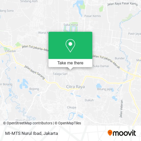 MI-MTS Nurul Ibad, Cikupa map