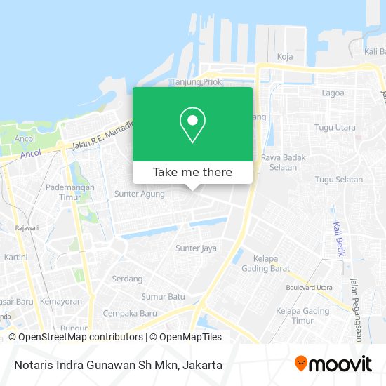 Notaris Indra Gunawan Sh Mkn map