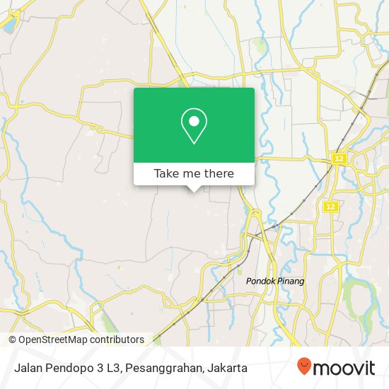 Jalan Pendopo 3 L3, Pesanggrahan map