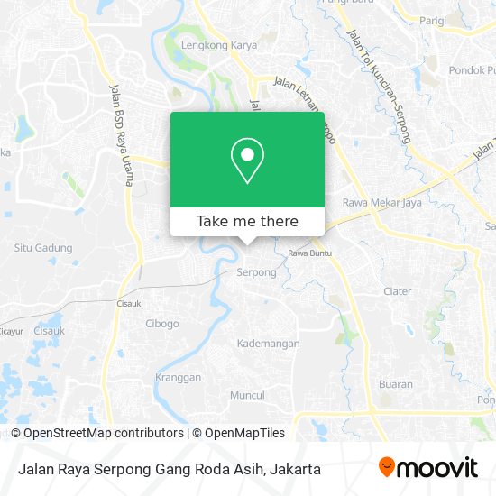 Jalan Raya Serpong Gang Roda Asih map