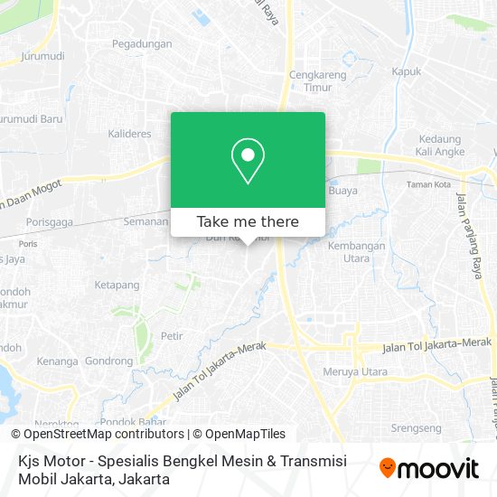 Kjs Motor - Spesialis Bengkel Mesin & Transmisi Mobil Jakarta map