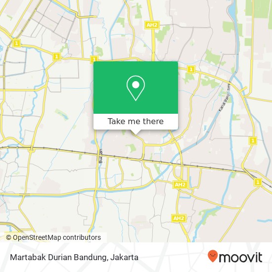 Martabak Durian Bandung, Jalan Penggilingan map