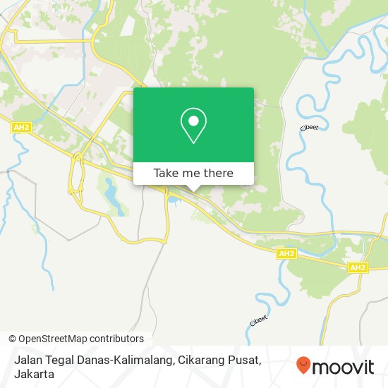 Jalan Tegal Danas-Kalimalang, Cikarang Pusat map