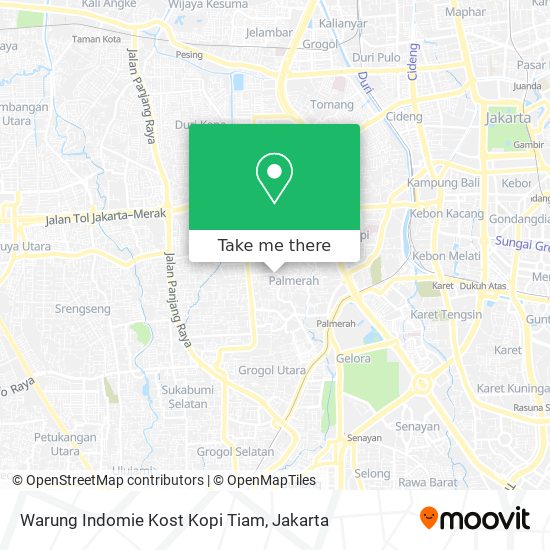 Warung Indomie Kost Kopi Tiam map