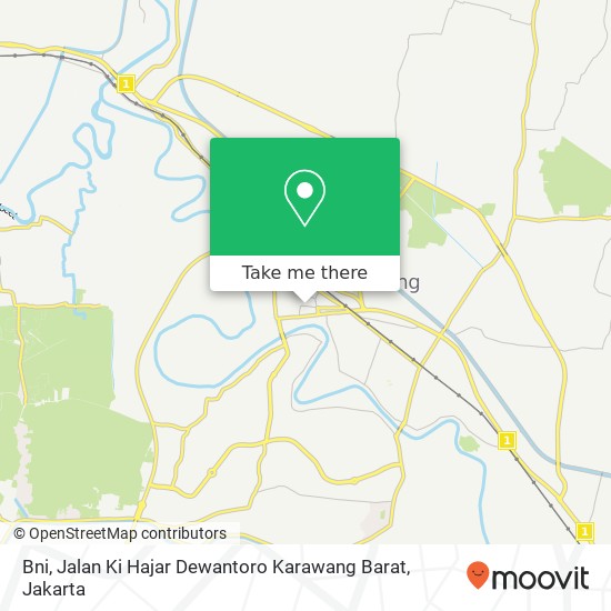 Bni, Jalan Ki Hajar Dewantoro Karawang Barat map