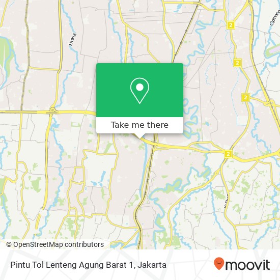 Pintu Tol Lenteng Agung Barat 1 map