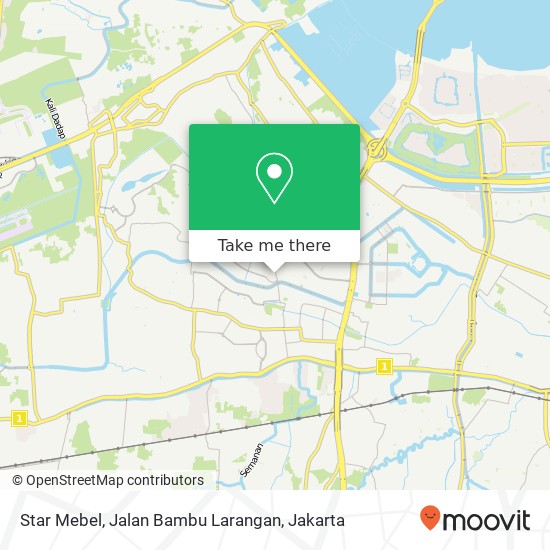 Star Mebel, Jalan Bambu Larangan map