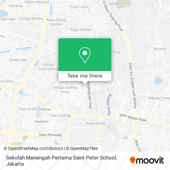 Sekolah Menengah Pertama Saint Peter School map