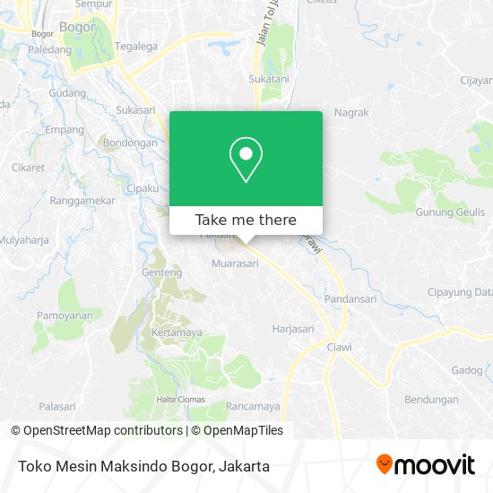 Toko Mesin Maksindo Bogor map