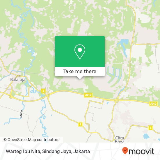 Warteg Ibu Nita, Sindang Jaya map