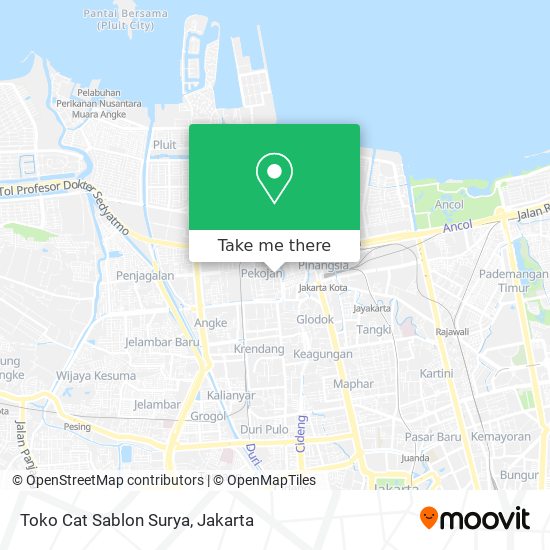 Toko Cat Sablon Surya map