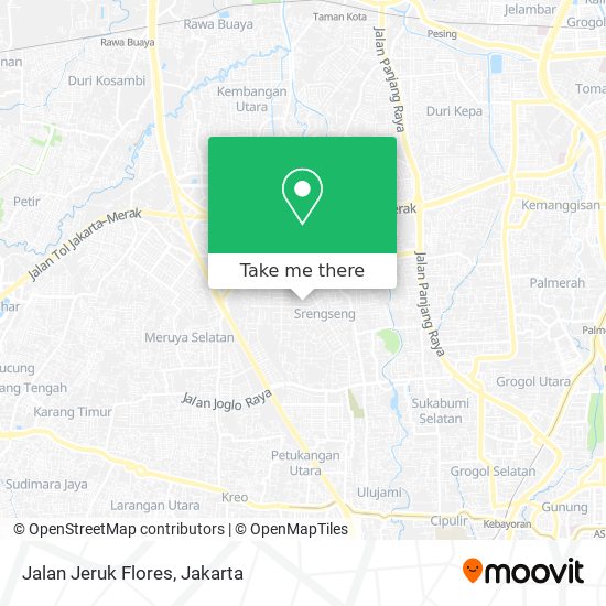 Jalan Jeruk Flores map