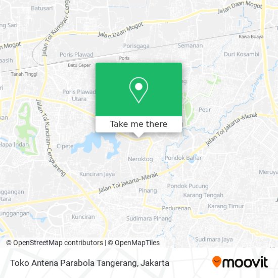 Toko Antena Parabola Tangerang map