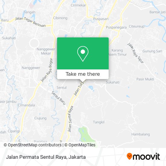 Jalan Permata Sentul Raya map