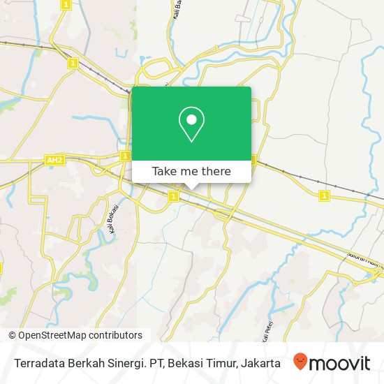 Terradata Berkah Sinergi. PT, Bekasi Timur map