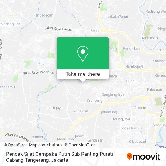Pencak Silat Cempaka Putih Sub Ranting Purati Cabang Tangerang map