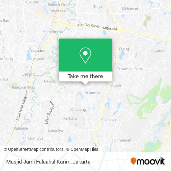 Masjid Jami Falaahul Karim map