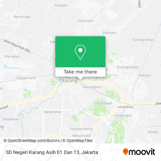 SD Negeri Karang Asih 01 Dan 13 map