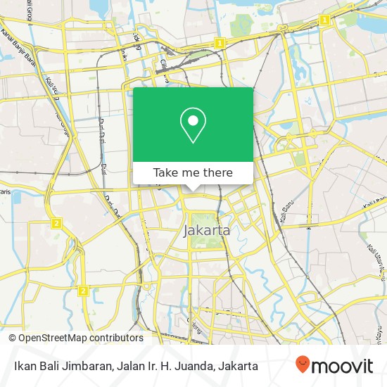 Ikan Bali Jimbaran, Jalan Ir. H. Juanda map