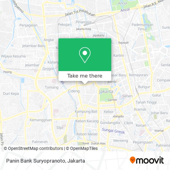 Panin Bank Suryopranoto map