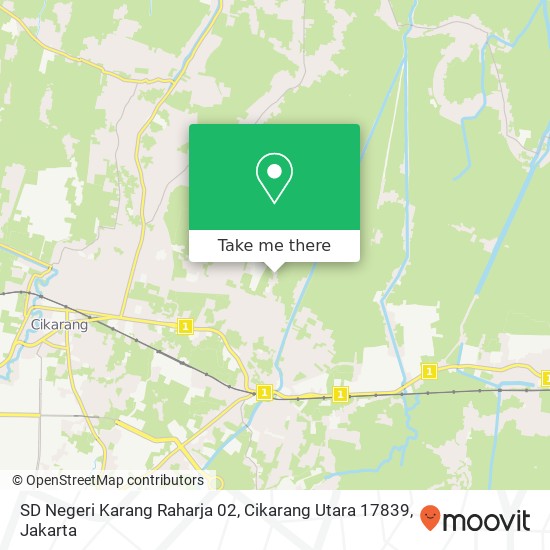 SD Negeri Karang Raharja 02, Cikarang Utara 17839 map