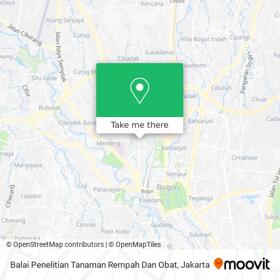 Balai Penelitian Tanaman Rempah Dan Obat map