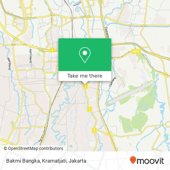 Bakmi Bangka, Kramatjati map