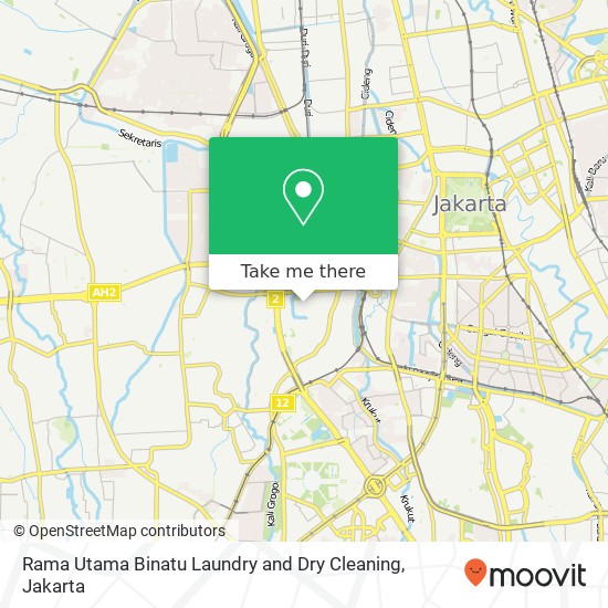 Rama Utama Binatu Laundry and Dry Cleaning, Jalan Saleh Palmerah map