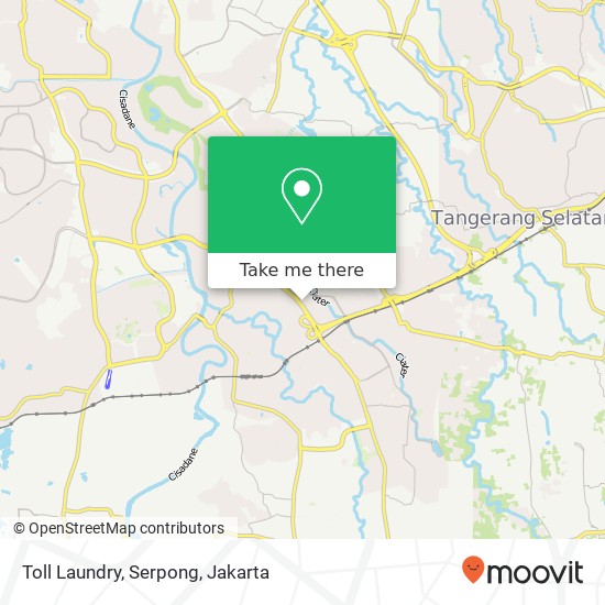 Toll Laundry, Serpong map