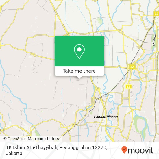 TK Islam Ath-Thayyibah, Pesanggrahan 12270 map