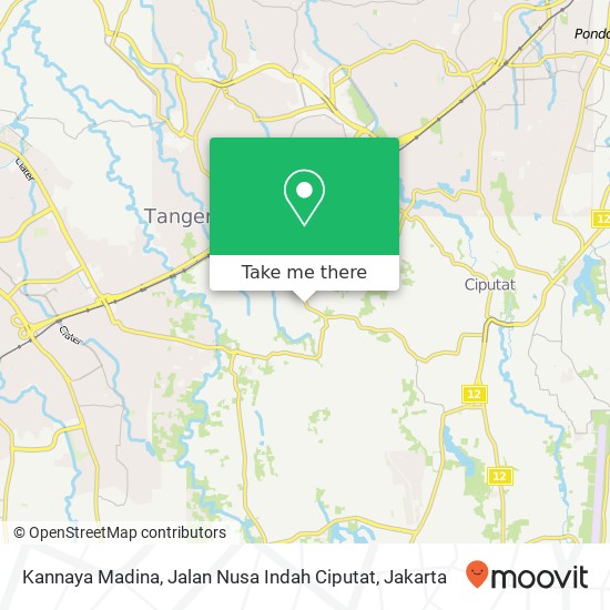 Kannaya Madina, Jalan Nusa Indah Ciputat map