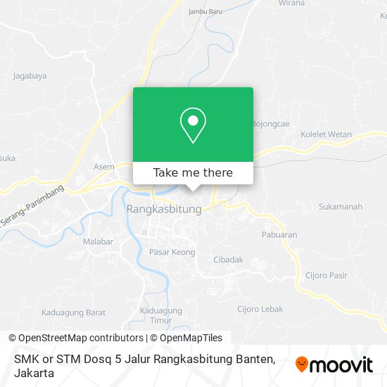 SMK or STM Dosq 5 Jalur Rangkasbitung Banten map