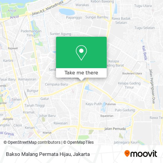 Bakso Malang Permata Hijau map