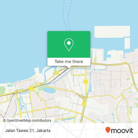 Jalan Tawes 21, Tanjung Priok map