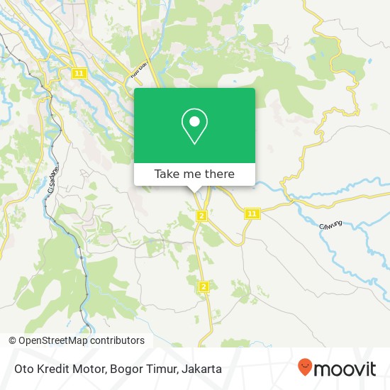 Oto Kredit Motor, Bogor Timur map