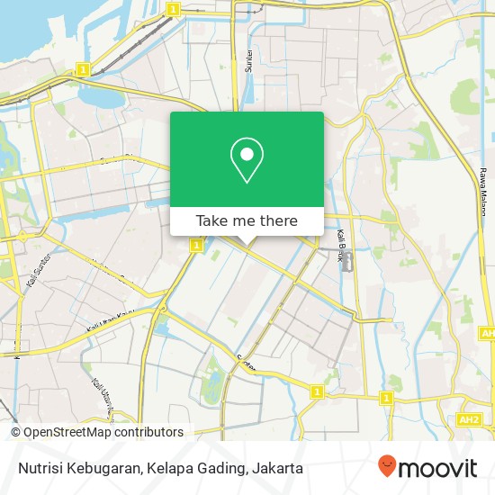 Nutrisi Kebugaran, Kelapa Gading map