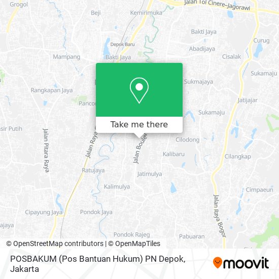 POSBAKUM (Pos Bantuan Hukum) PN Depok map