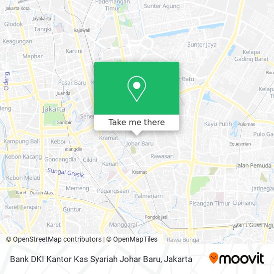 Bank DKI Kantor Kas Syariah Johar Baru map