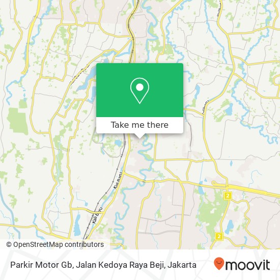 Parkir Motor Gb, Jalan Kedoya Raya Beji map