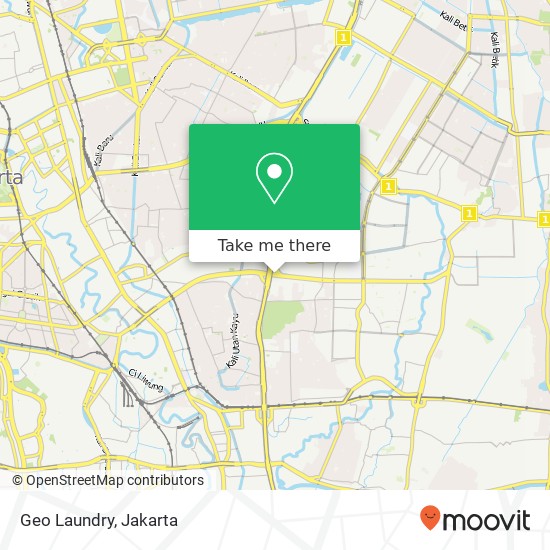 Geo Laundry, Jalan Pemuda Pulogadung map