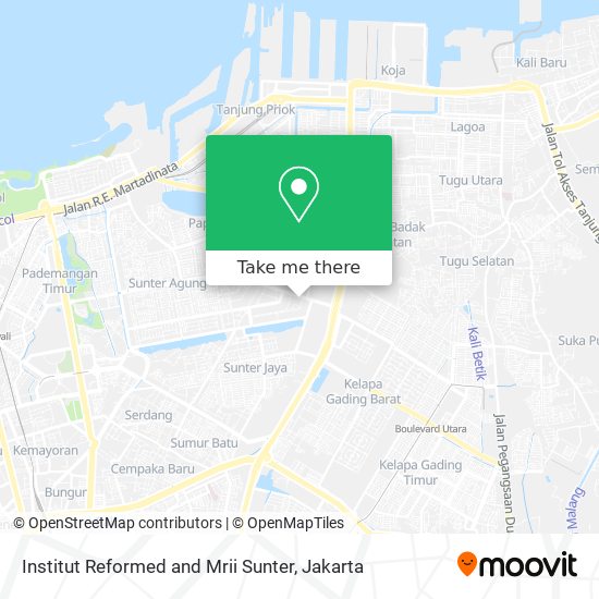 Institut Reformed and Mrii Sunter map