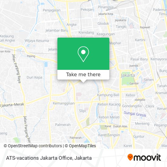 ATS-vacations Jakarta Office map
