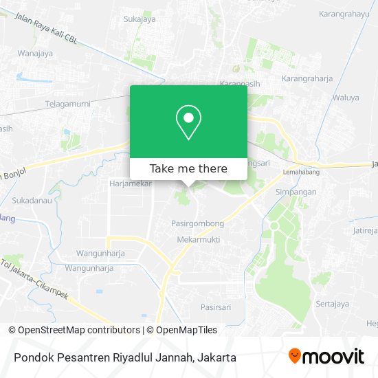 Pondok Pesantren Riyadlul Jannah map