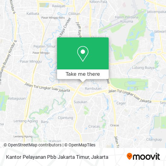 Kantor Pelayanan Pbb Jakarta Timur map