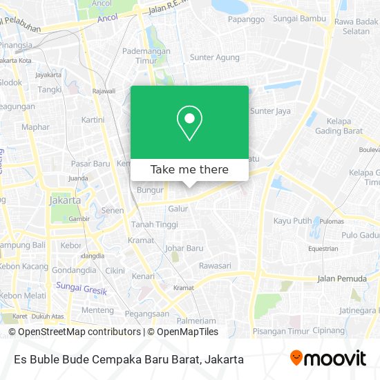 Es Buble Bude Cempaka Baru Barat map