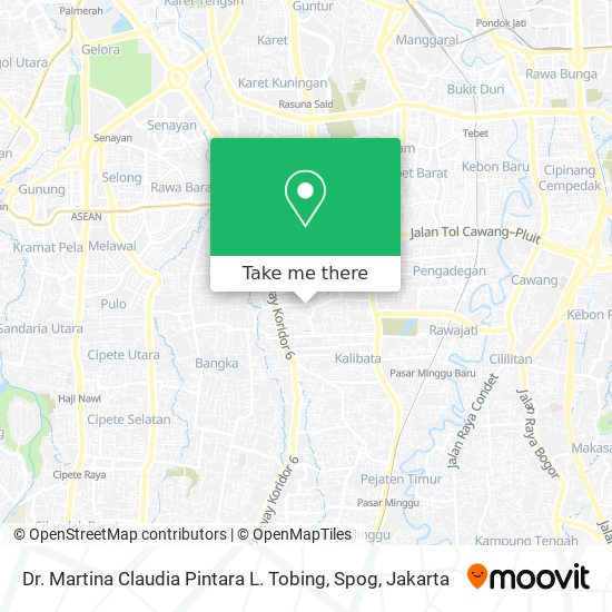 Dr. Martina Claudia Pintara L. Tobing, Spog map