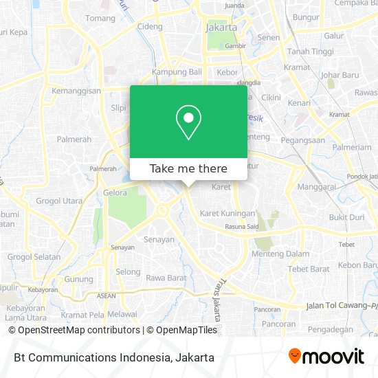Bt Communications Indonesia map