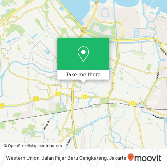 Western Union, Jalan Fajar Baru Cengkareng map